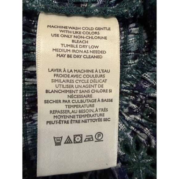 Free People Mckenna Dobby Midi Dress Stretch Dark Romantic Sz S Green Floral - Picture 13 of 14